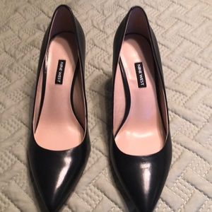 Nine West Navy Blue Leather Heels